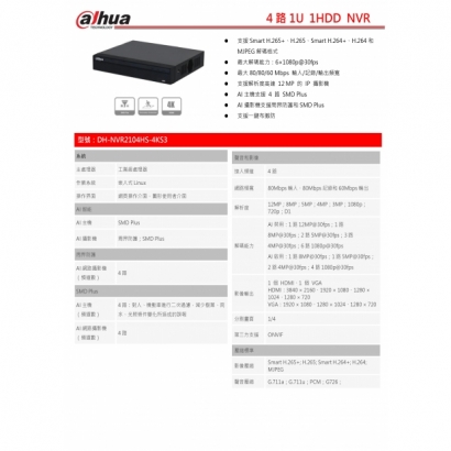 大華dahua DH-NVR2104HS-4KS3 4路1U 1HDD NVR1.jpg