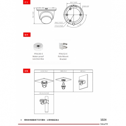 大華dahua DH-IPC-HDW2541TM-S 5MP 紅外線定焦半球網路攝影機3.jpg 大華dahua DH-IPC-HDW2541TM-S 5MP 紅外線定焦半球網路攝影機3.jpg