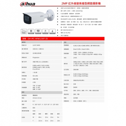 大華dahua DH-IPC-HFW1230T-ZS 2MP紅外線變焦槍型網路攝影機1.jpg 大華dahua DH-IPC-HFW1230T-ZS 2MP紅外線變焦槍型網路攝影機1.jpg