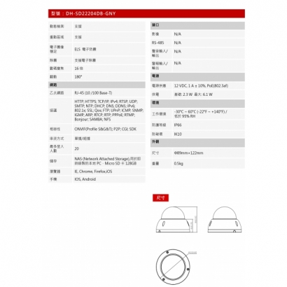 大華dahua DH-SD22204DB-GNY 2MP 4x星光WizSense網絡PTZ攝影機2.jpg