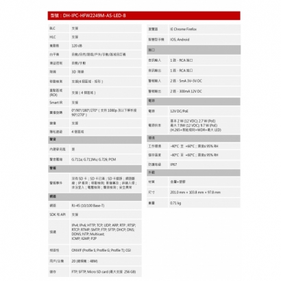 大華dahua DH-IPC-HFW2249M-AS-LED-B 2MP 全彩定焦槍型網路攝影機2.jpg