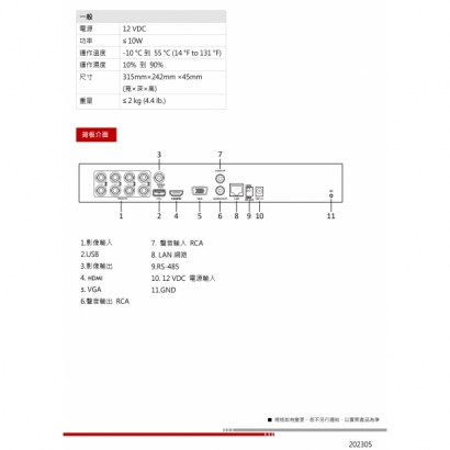HW-DR708U1 8 路 800 萬 H.265 智慧型 DVR3.jpg