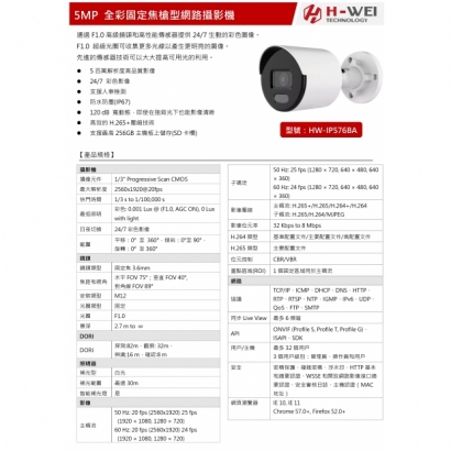 HW-IP576BA 5MP 全彩定焦槍型網路攝影機1.jpg