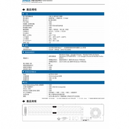 AVTECH 陞泰 DGD4032AX-U1 五合一32路XVR _最多可安裝4顆硬碟_2.jpg