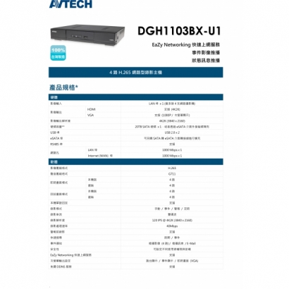 AVTECH 陞泰 DGH1103BX-U1 4路H.265網路型錄影主機1.jpg