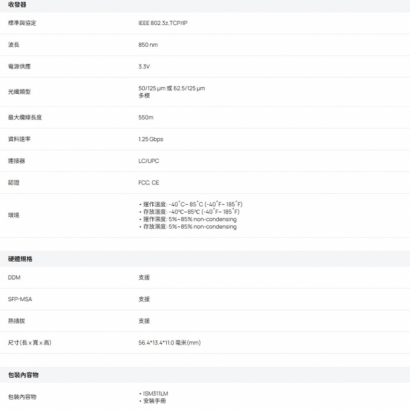 TP-LINK ISM311LM 1000Base-SX MMF 工業級 SFP 模組.1.jpg
