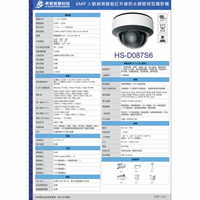 昇銳 HS-D087S6 6百萬人臉偵測半球型網路攝影機.2.jpg