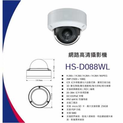 昇銳 HS-D088WL 2百萬區域入侵半球型網路攝影機.1.jpg