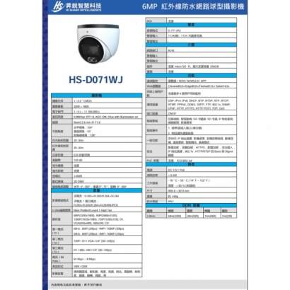 昇銳 HS-D071WJ 6百萬智能雙光半球型網路攝影機.2.jpg