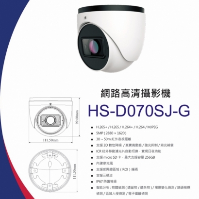 昇銳 HS-D070SJ-G 5百萬遺失物偵測半球型網路攝影機.1.jpg