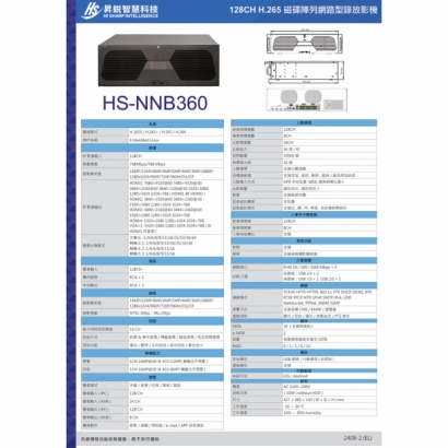 昇銳 HS-NNB360 128路 磁碟陣列監控主機_NVR_.2.jpg