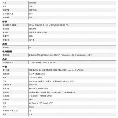 ACTi Y31 2 百萬畫素 f2.8毫米 類比子彈型攝影機.2.jpg