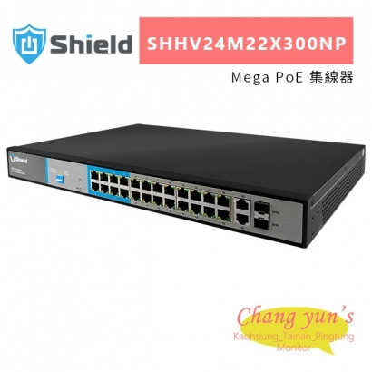神盾 SHHV24M22X300NP Mega PoE 集線器.jpg 神盾 SHHV24M22X300NP Mega PoE 集線器.jpg