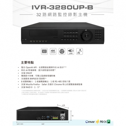 可取iCatch IVR-3280UP-B 32路 RAID AI網路監控錄影主機.1.jpg