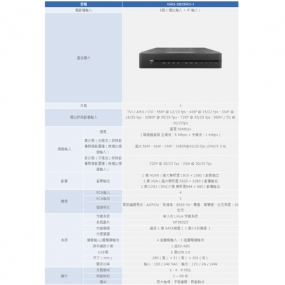ICATCH 可取 KMQ-0828MU-J 8CH類比監控主機.1.jpg ICATCH 可取 KMQ-0828MU-J 8CH類比監控主機.1.jpg