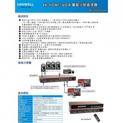 HANWELL MV-HV401UK 4x1 HDMI VGA 畫面分割處理器 _ 4K30Hz _.1.jpg HANWELL MV-HV401UK 4x1 HDMI VGA 畫面分割處理器 _ 4K30Hz _.1.jpg