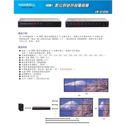 HANWELL VW-B109H 3x3 HDMI 電視牆拼接處理器 _ 1080p60Hz _.1.jpg HANWELL VW-B109H 3x3 HDMI 電視牆拼接處理器 _ 1080p60Hz _.1.jpg