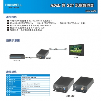 HANWELL SDI-H102 HDMI 轉 SDI 訊號轉換器 _ 1080p60Hz _.1.jpg HANWELL SDI-H102 HDMI 轉 SDI 訊號轉換器 _ 1080p60Hz _.1.jpg