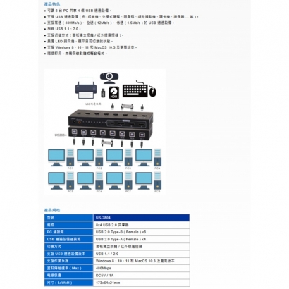 HANWELL US-2804 8x4 USB 2.0 共享器.1.jpg HANWELL US-2804 8x4 USB 2.0 共享器.1.jpg