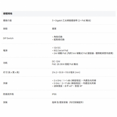 TP-LINK Flex Bridge 5 Omada 5 GHz 867 Mbps 室內/戶外長距離無線網橋 TP-LINK Flex Bridge 5 Omada 5 GHz 867 Mbps 室內/戶外長距離無線網橋
